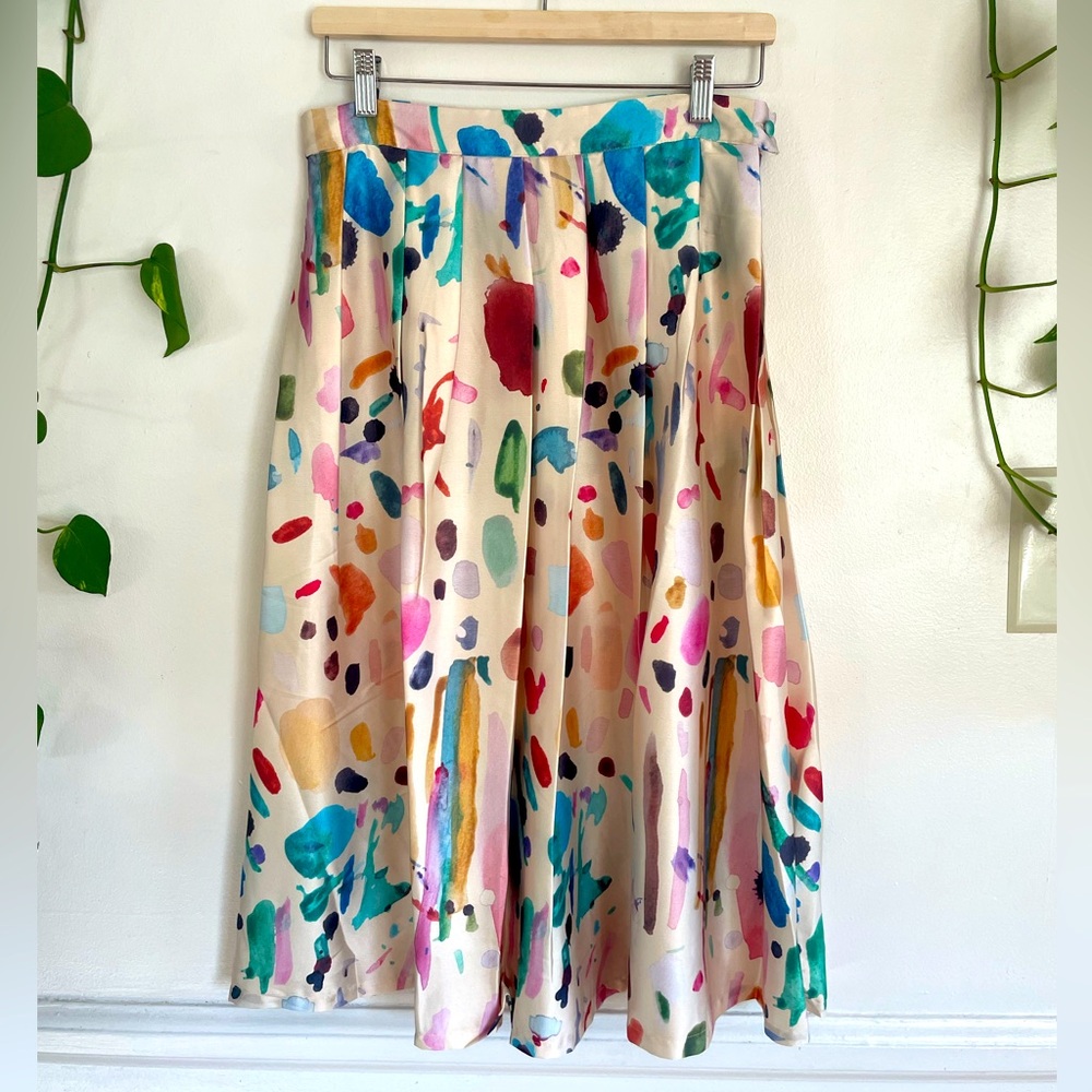 Illusion Palette Print Watercolor Skirt - Samantha Pleet - Size 12 🎨💕